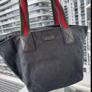 Gucci GG Monogram Canvas Sherry Line Small Tote